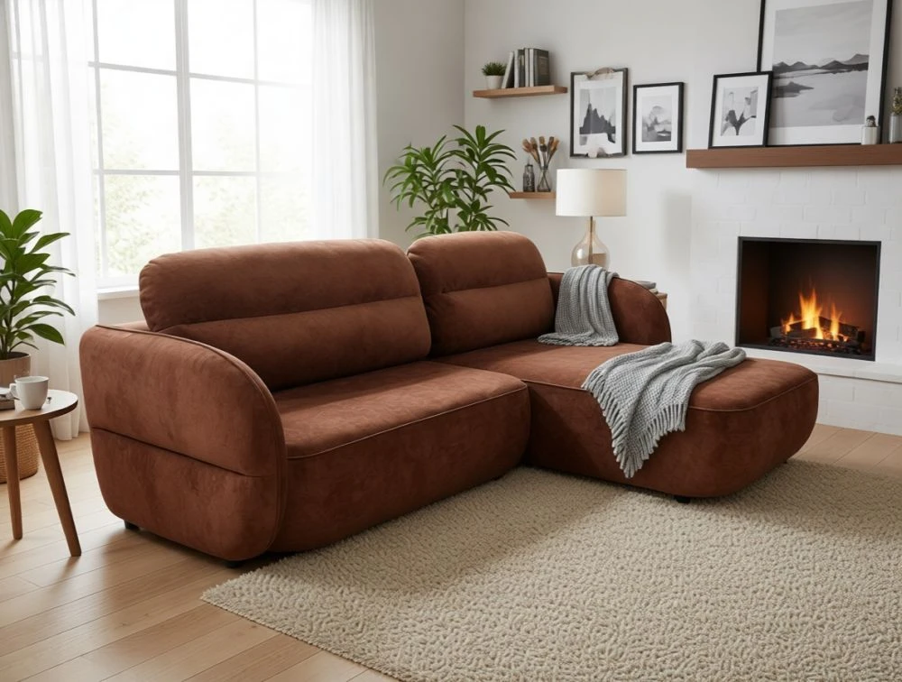 Dīvāns Balto Corner standard · Oranžs · 174 × 245 × 93 cm