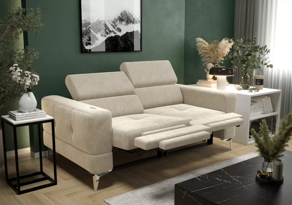 Dīvāns Toscania 2S Relax standard · Gaiši bēšs · 97 × 178 × 78 cm