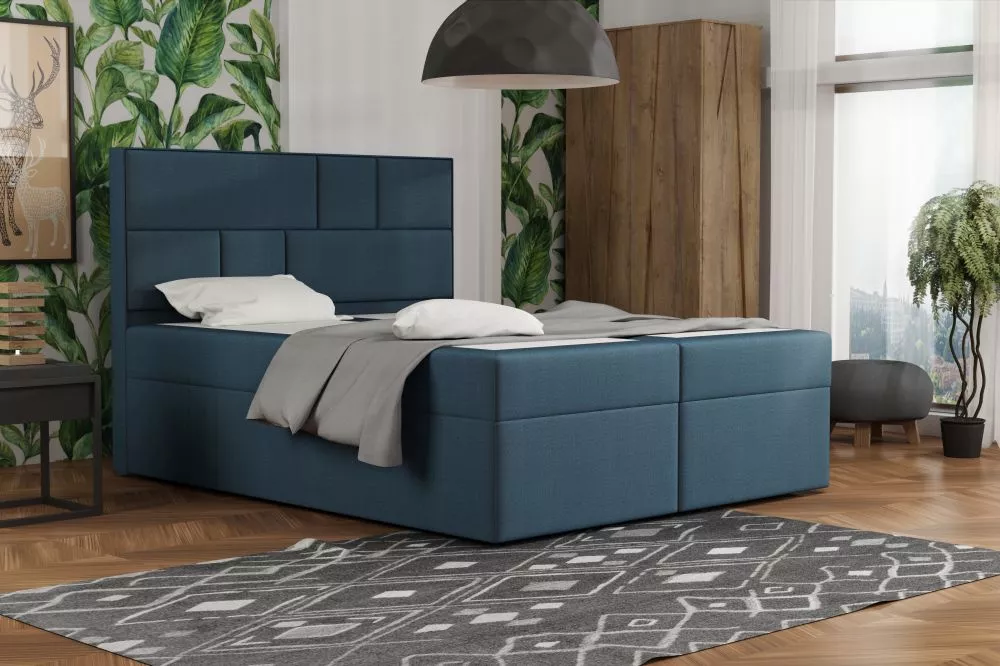 Gulta Modern 1 Standard Guļamvietas platums: 120 cm, Guļamvietas garums: 200 cm, · Zila · 122 × 210 × 120 cm