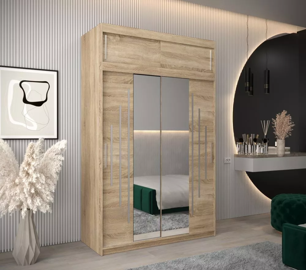 Skapis York 1 Premium · Sonoma · 150 × 62 × 240 cm