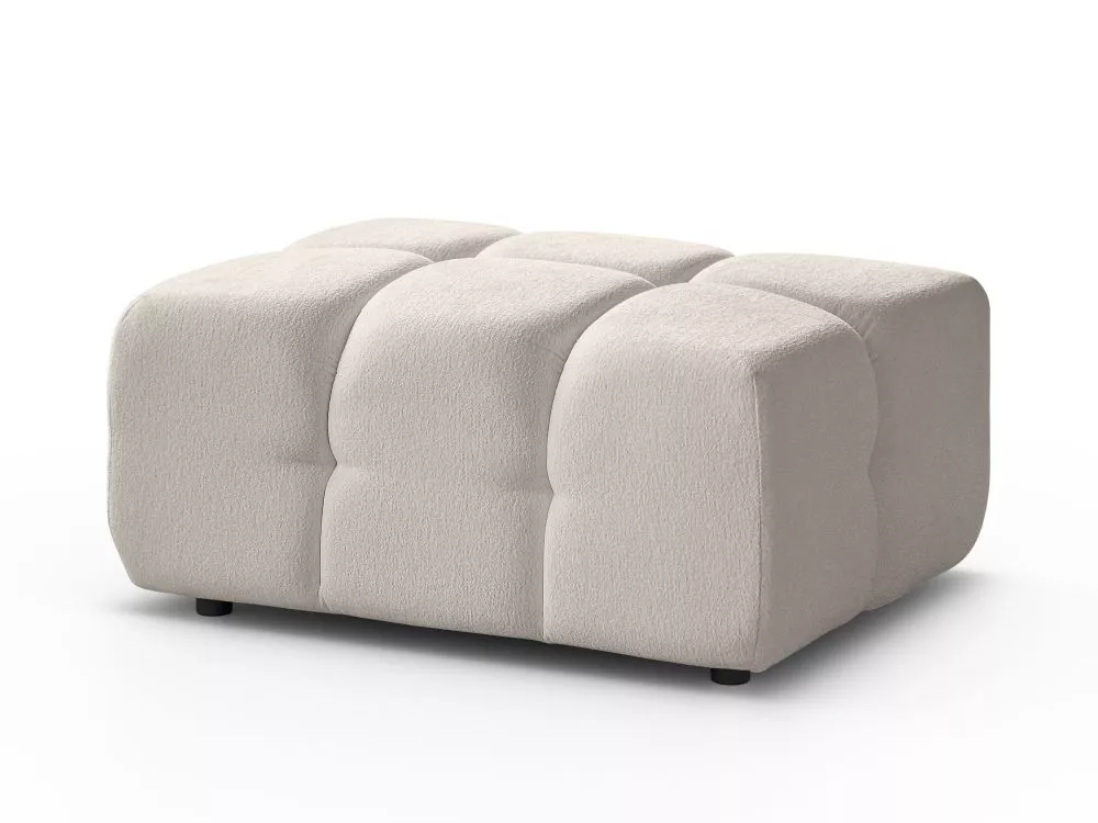 Pufs Bona P Standard Auduma numurs: Raven 22, · Krēma · 95 × 45 × 70 cm