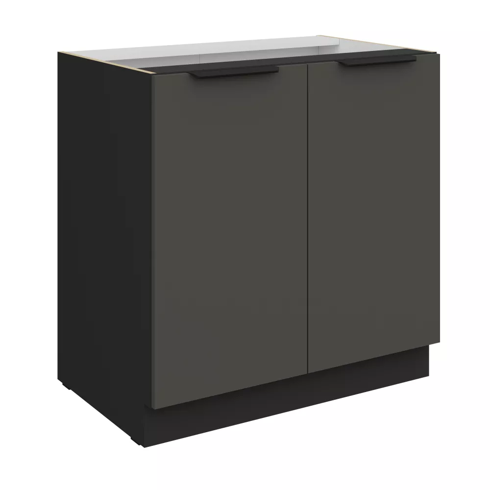Virtuves skapis Aria Graphite 80 D 2F BB