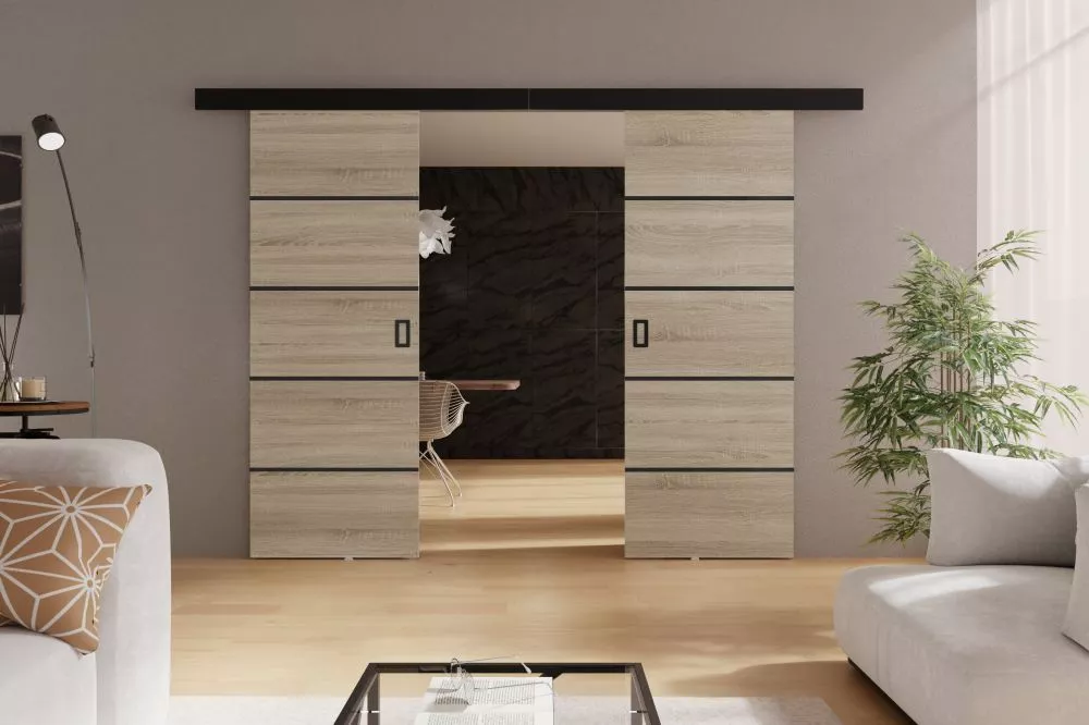 Bīdāmās durvis Werdi Plus Duo · Sonoma · 192 × 205 cm