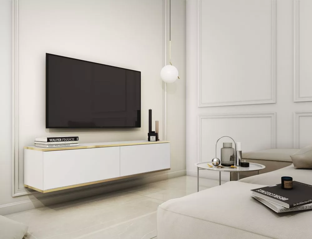 TV tumba Oro · 135 × 32 × 30 cm