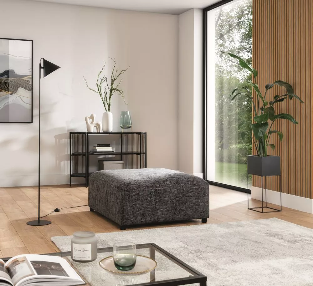Pufs Roma P Standard Auduma numurs: Enjoy Me 05, · Tumši zils · 100 × 50 × 91 cm