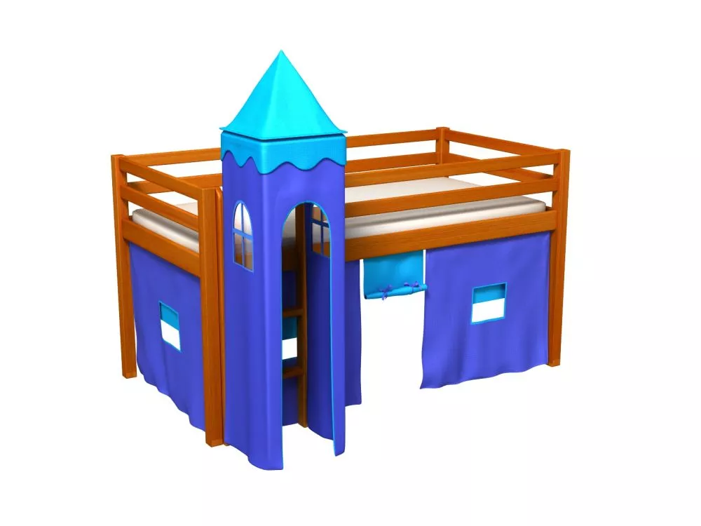Bērnu gulta Gabi Tower ar stelāžu Guļamvietas platums: 80 cm, Guļamvietas garums: 180 cm, · 88 × 188 × 106 cm