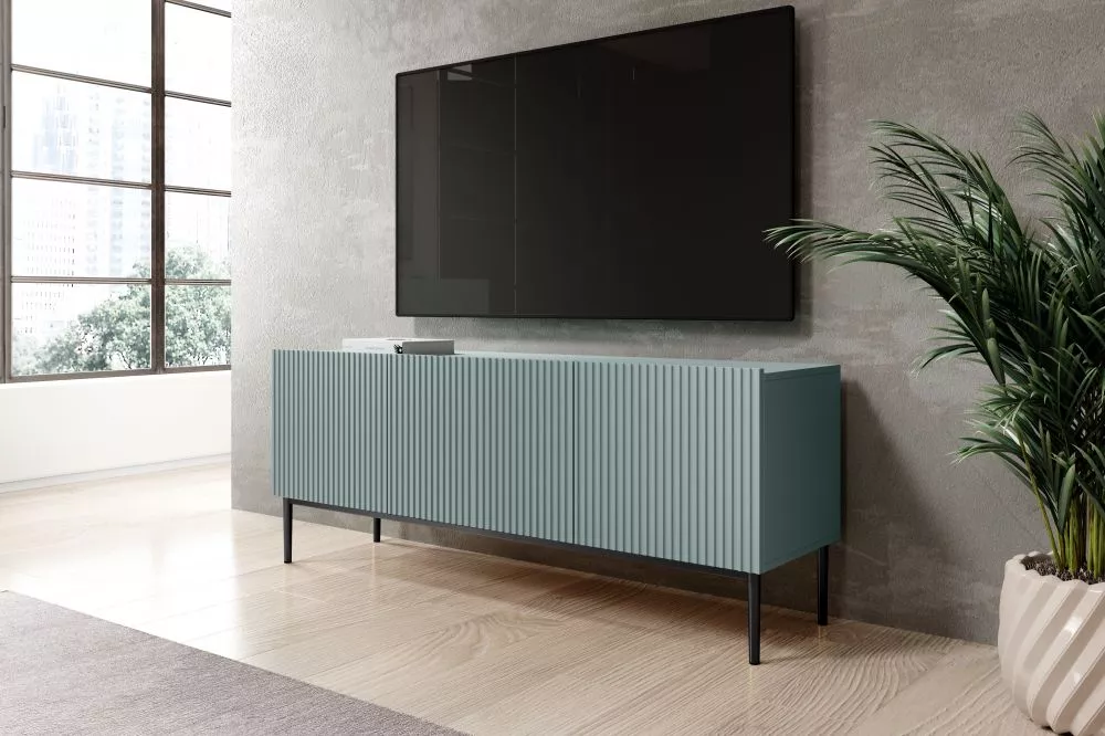 TV tumba Nicole RTV 150 2K1SZ Black · Gaiši zils · 150 × 45 × 53 cm
