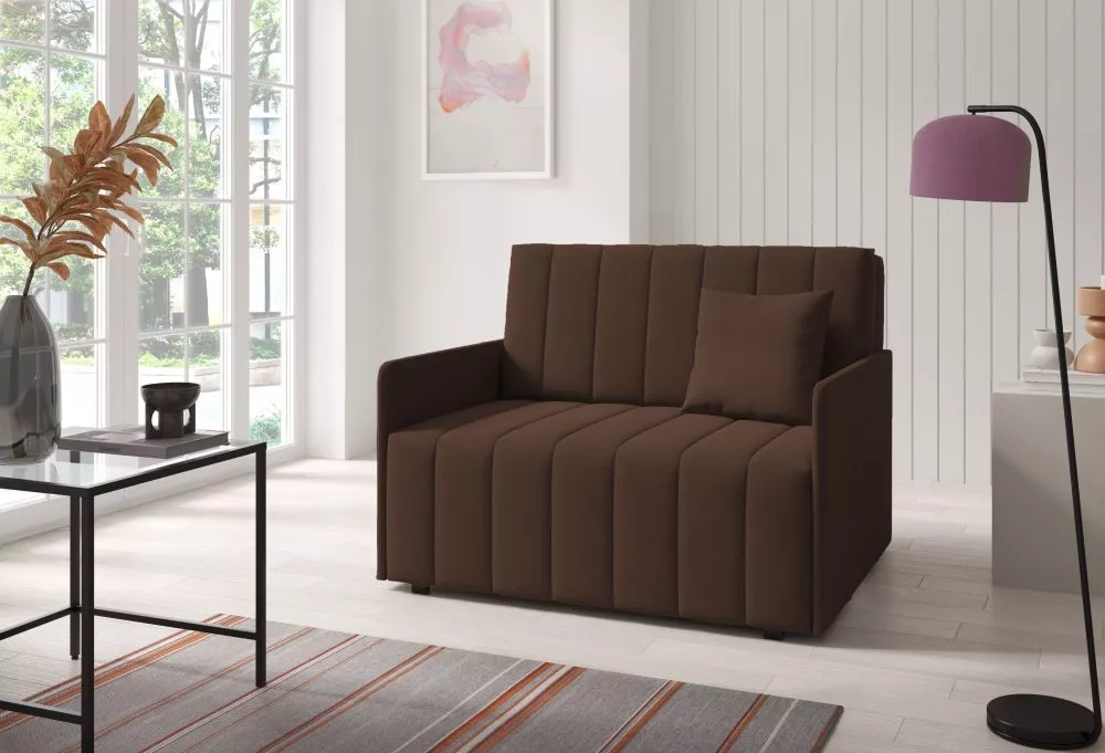 Mīksts krēsls Neo 2 standard Sēdvietas dziļums: 60 cm, · Brūns · 120 × 97 × 85 cm
