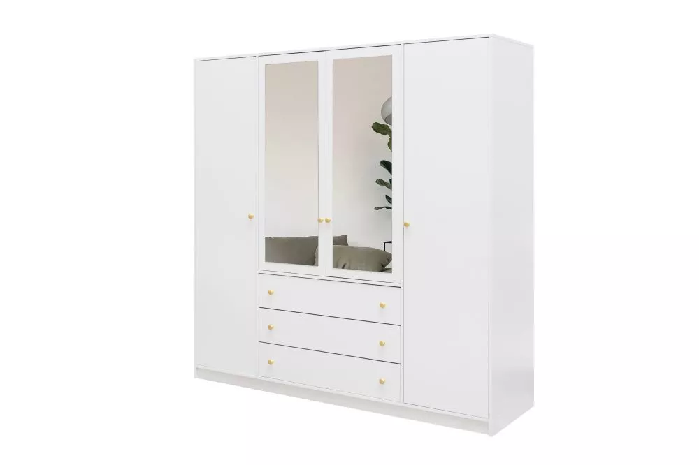 Skapis Siena · Balts · 196 × 57.5 × 200 cm