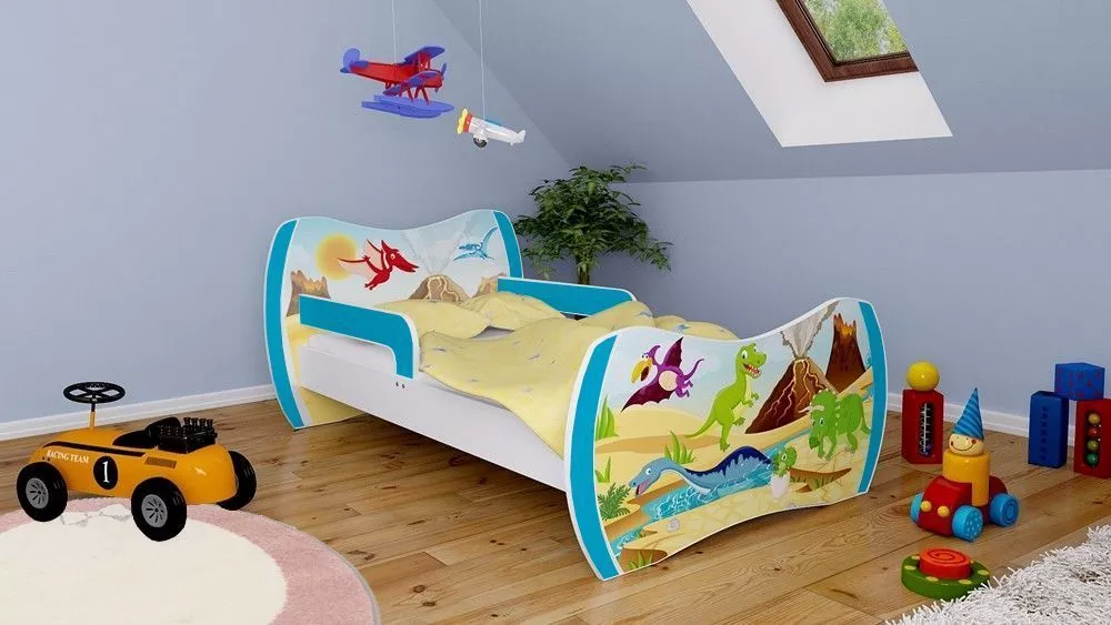 Bērnu gulta Dream L03 160x80 DM29 ar stelāžu Guļamvietas platums: 80 cm, Guļamvietas garums: 160 cm, · 104 × 164 × 71 cm