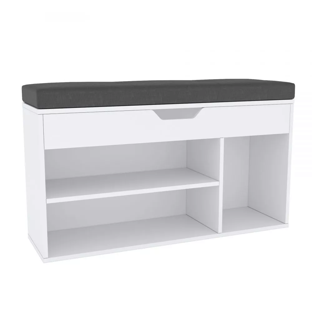 Apavu plaukts M3+1 · Balts · 104 × 51 × 32 cm