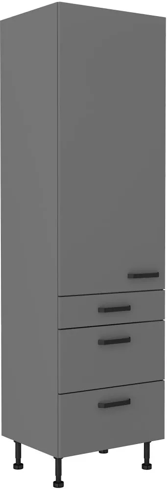 Virtuves skapis Nessa 60 DKS-215 3S1F · Antracīts