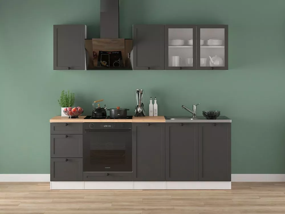 Virtuves komplekts Junona Line 220 Glass Materiāls : MDF + LKSP plātne,