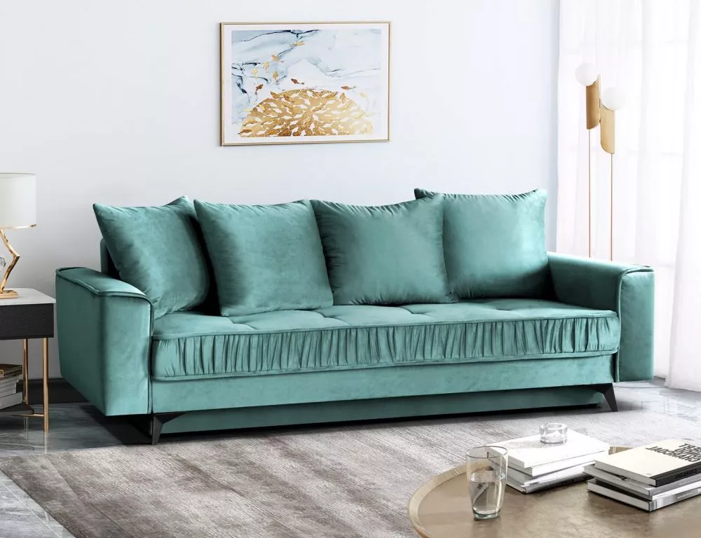 Dīvāns Monaco Sofa Standard · Piparmētru · 96 × 240 × 90 cm