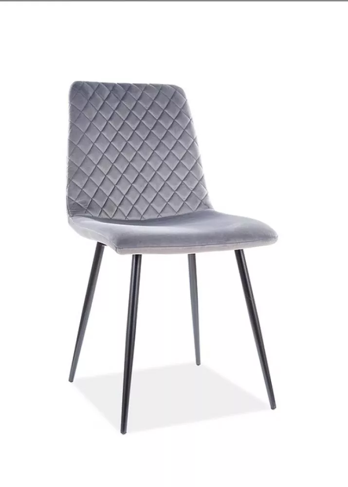 Krēsls Irys Velvet · Pelēks · 84 × 46 × 42 cm