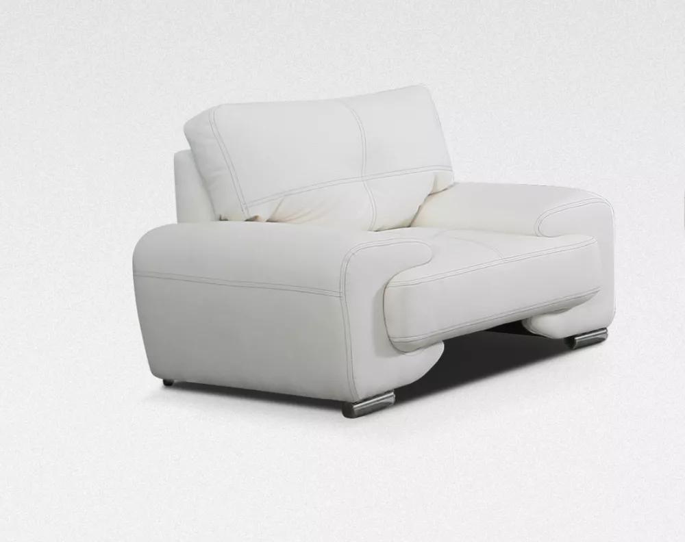 Mīksts krēsls Omega Lux 1 Standard · Balts · 135 × 100 × 90 cm