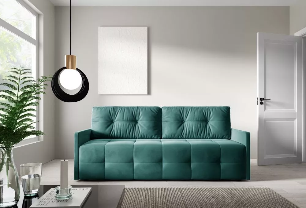 Dīvāns Ambro standard · Zaļš · 86 × 205 × 91 cm