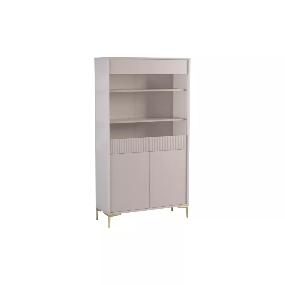 Sekcija Uni W2D · Bēšs · 102.5 × 38 × 187 cm