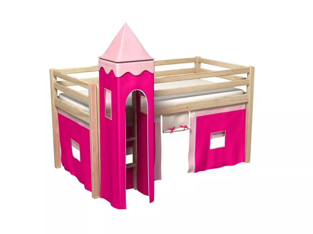 Bērnu gulta Gabi Tower ar stelāžu Guļamvietas platums: 80 cm, Guļamvietas garums: 180 cm, · 88 × 188 × 106 cm