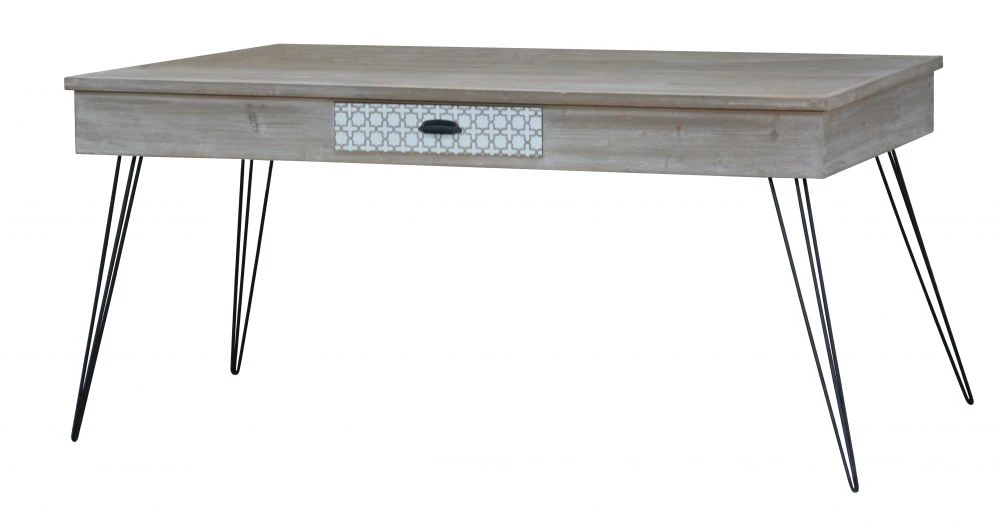 Galds Loano LO029 · Gaiši brūns · 163 × 79 × 83 cm