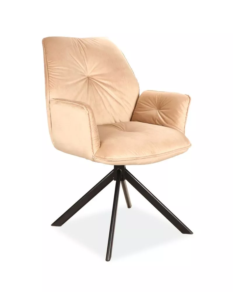 Krēsls Boogie 2 Velvet · Bēšs · 89 × 60 × 45 cm