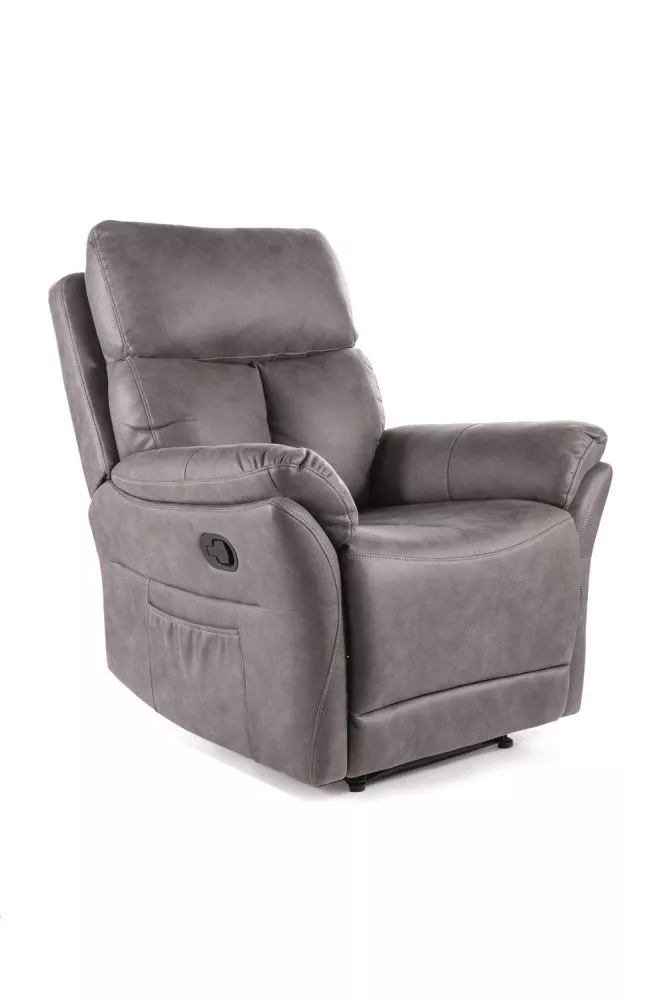 Mīksts krēsls Hades Comfort Sēdvietas dziļums: 57 cm, Maksimālais dziļums: 165 cm, · Pelēks · 88 × 94 × 103 cm