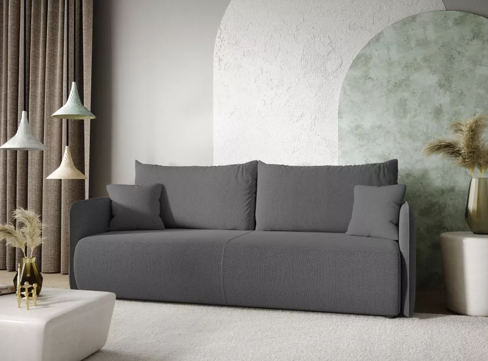 Dīvāns Leone Sofa standard · Pelēks · 105 × 216 × 86 cm