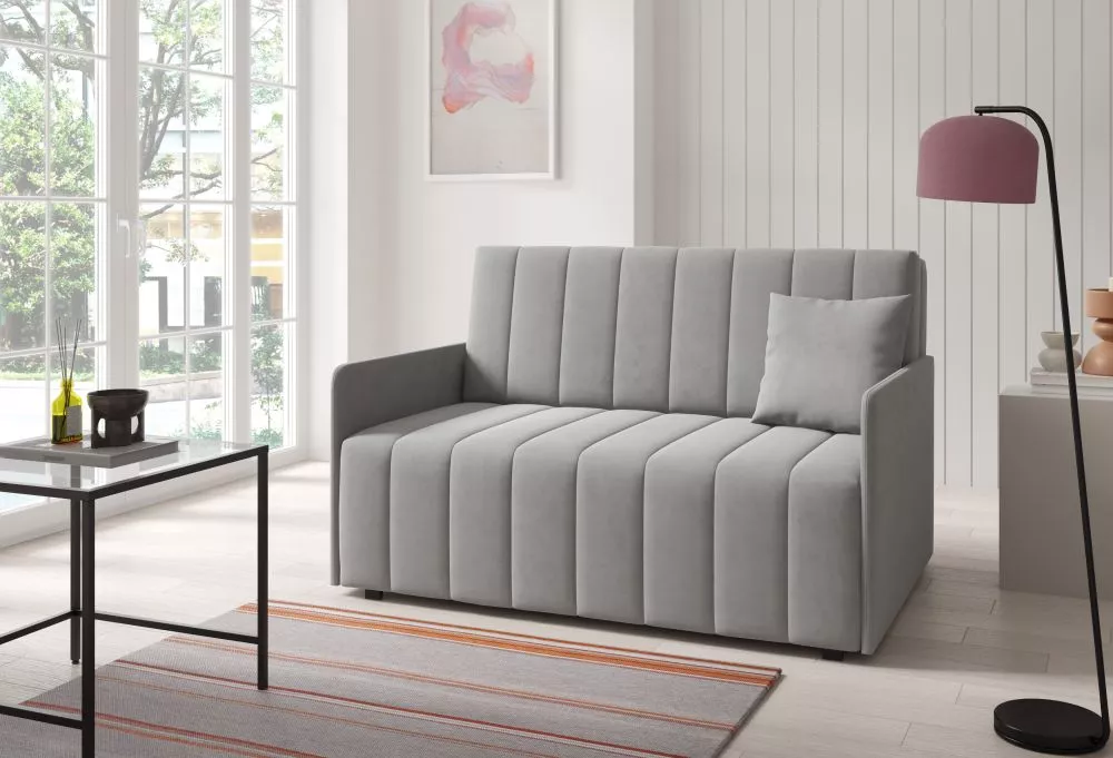 Mīksts krēsls Neo 3 standard Sēdvietas dziļums: 60 cm, · Pelēks · 140 × 97 × 85 cm