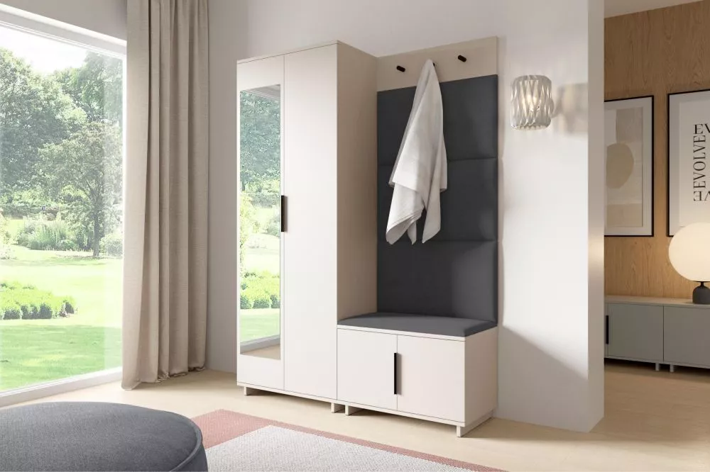 Apavu plaukts Bianco 3 Trinity Korpusa krāsa: kašmīra, · 140 × 189 × 40 cm