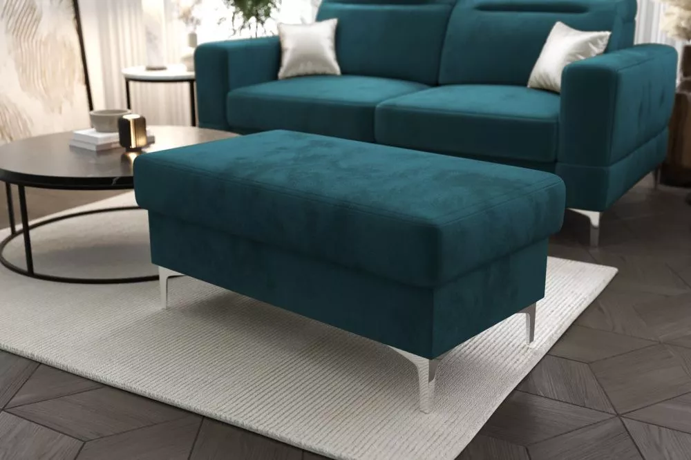 Pufs Malibu P Standard Auduma numurs: Element 21, · Zils · 100 × 49 × 55 cm