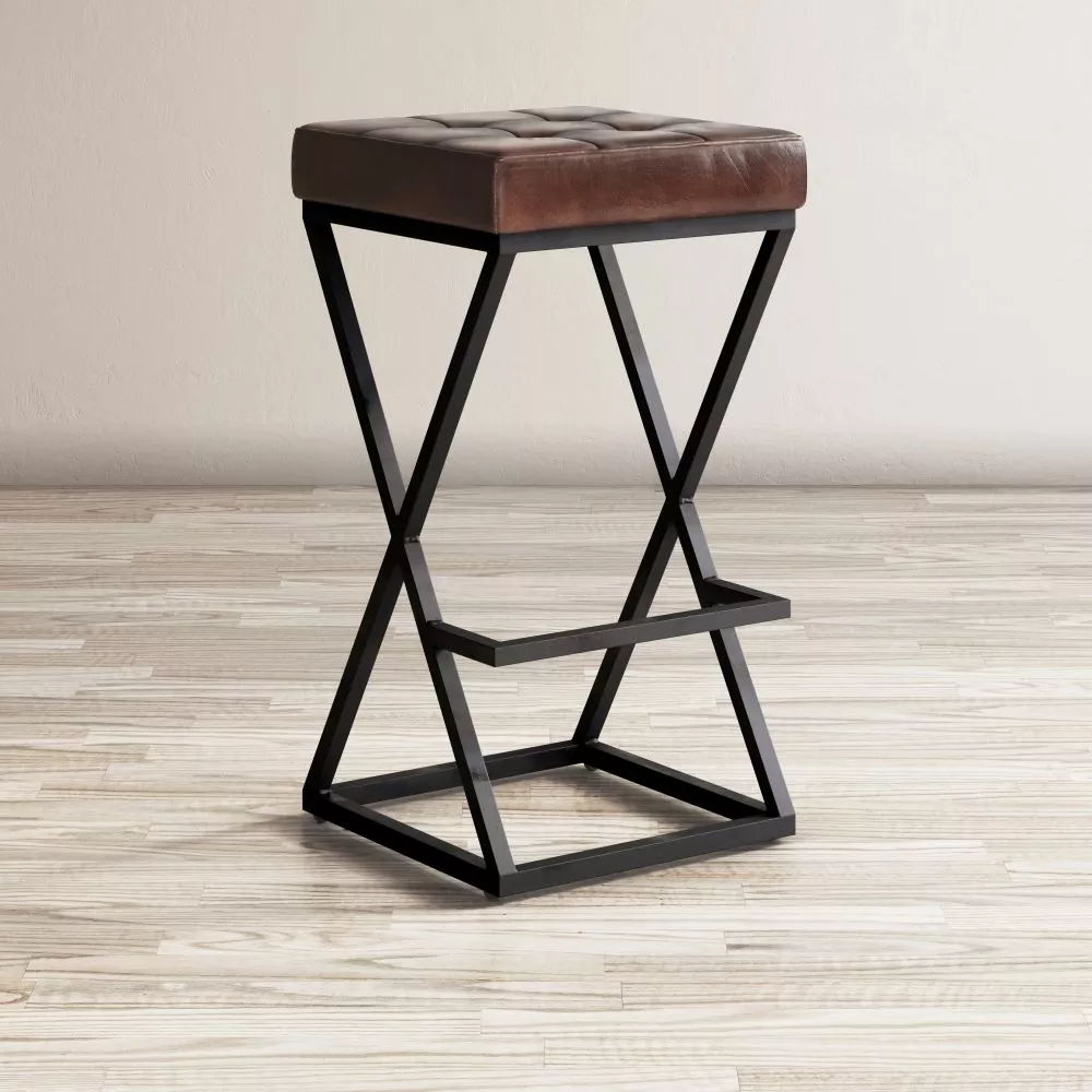 Pufs Avola AV1730-192DS · Tumši brūns · 38 × 74 × 38 cm