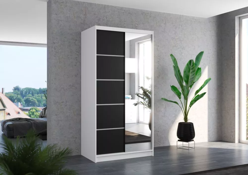 Skapis Orlando Mirror · 100 × 58 × 200 cm