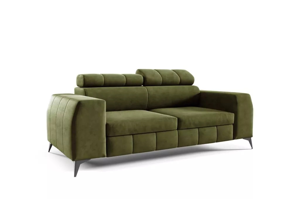 Dīvāns London 2 Relax standard · Olīvu · 100 × 208 × 83 cm