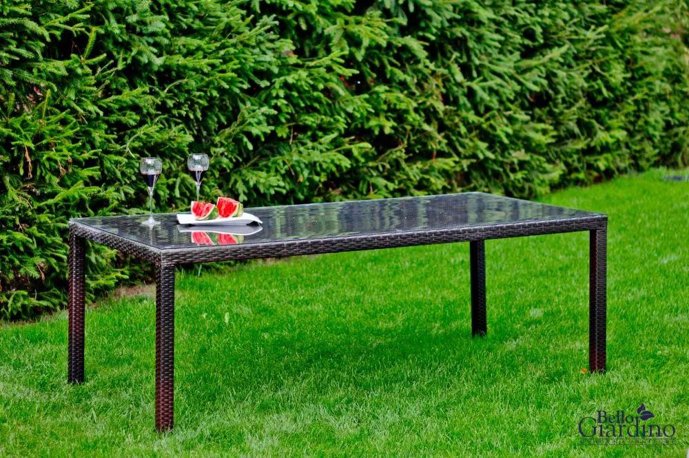 Dārza galds Bello Giardino 200x100 · Tumši brūns · 100 × 200 × 74 cm