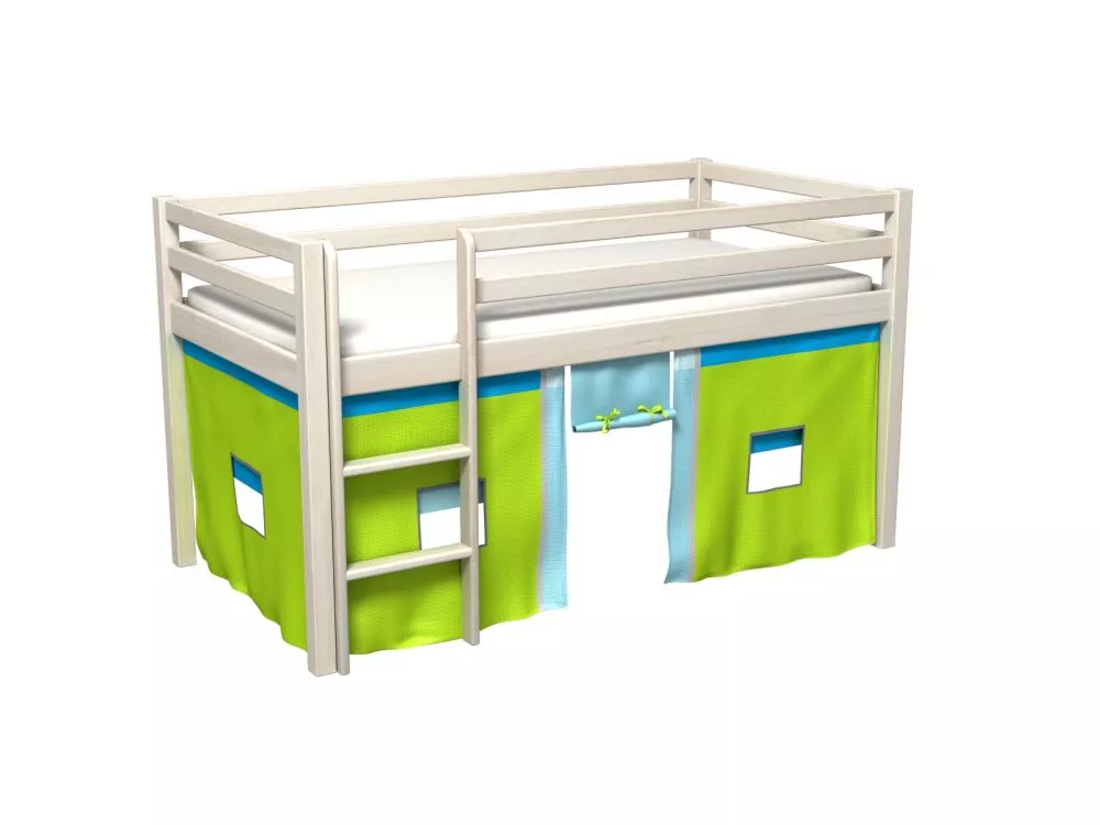 Bērnu gulta Gabi ar stelāžu Guļamvietas platums: 80 cm, Guļamvietas garums: 180 cm, · 88 × 188 × 106 cm