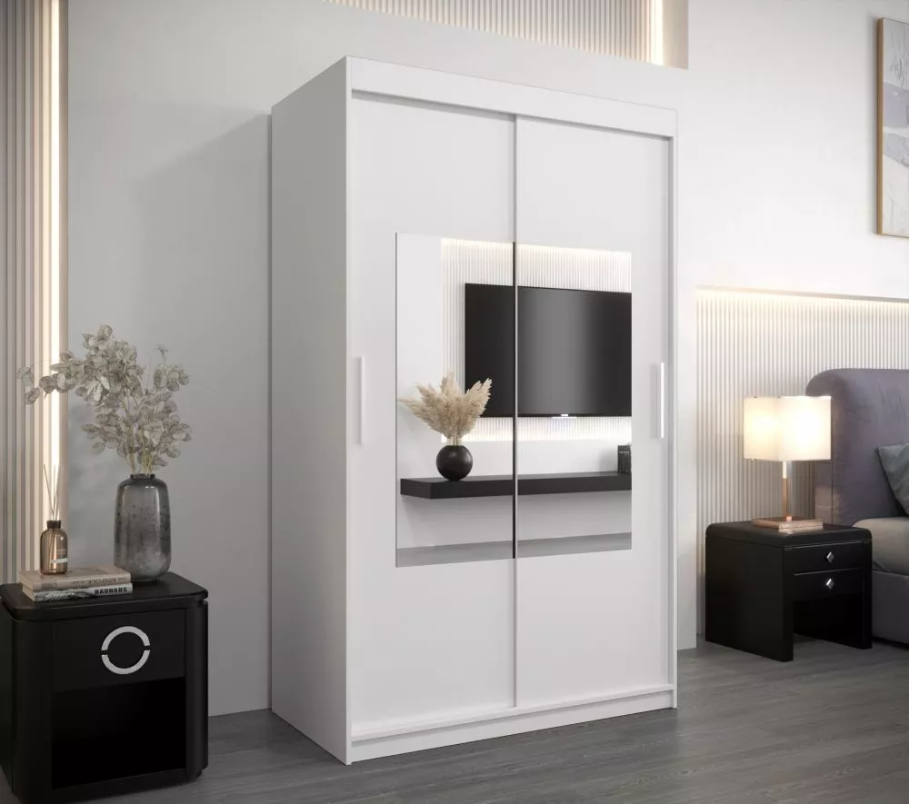 Skapis Torino · Balts · 120 × 62 × 200 cm