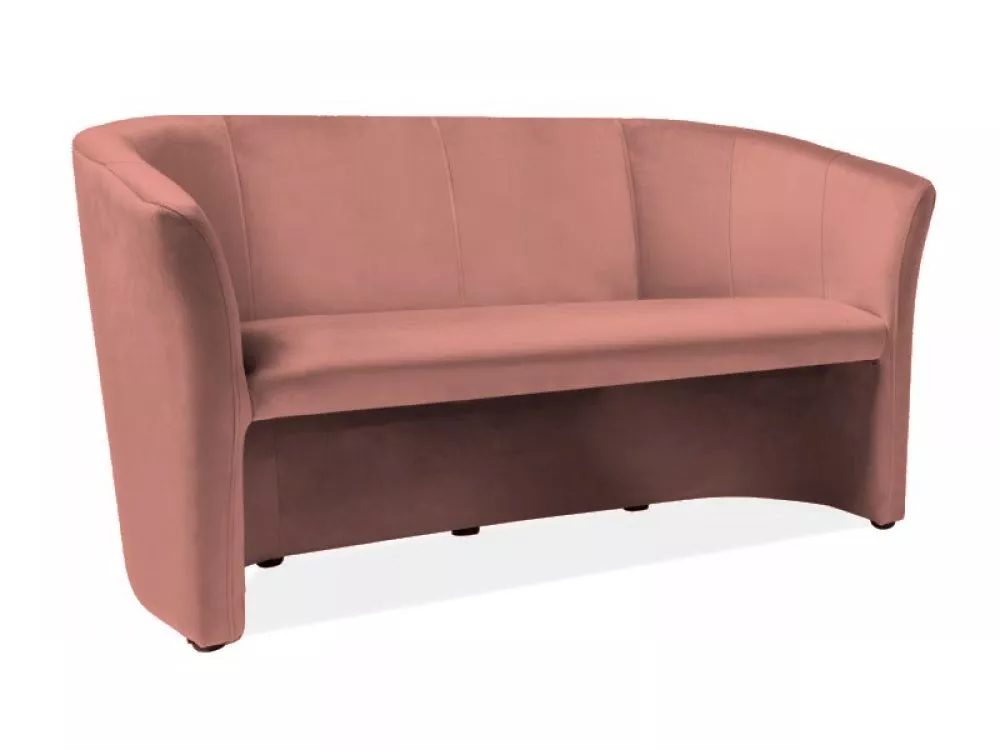 Dīvāns TM - 3 Velvet · Rozā · 60 × 160 × 76 cm