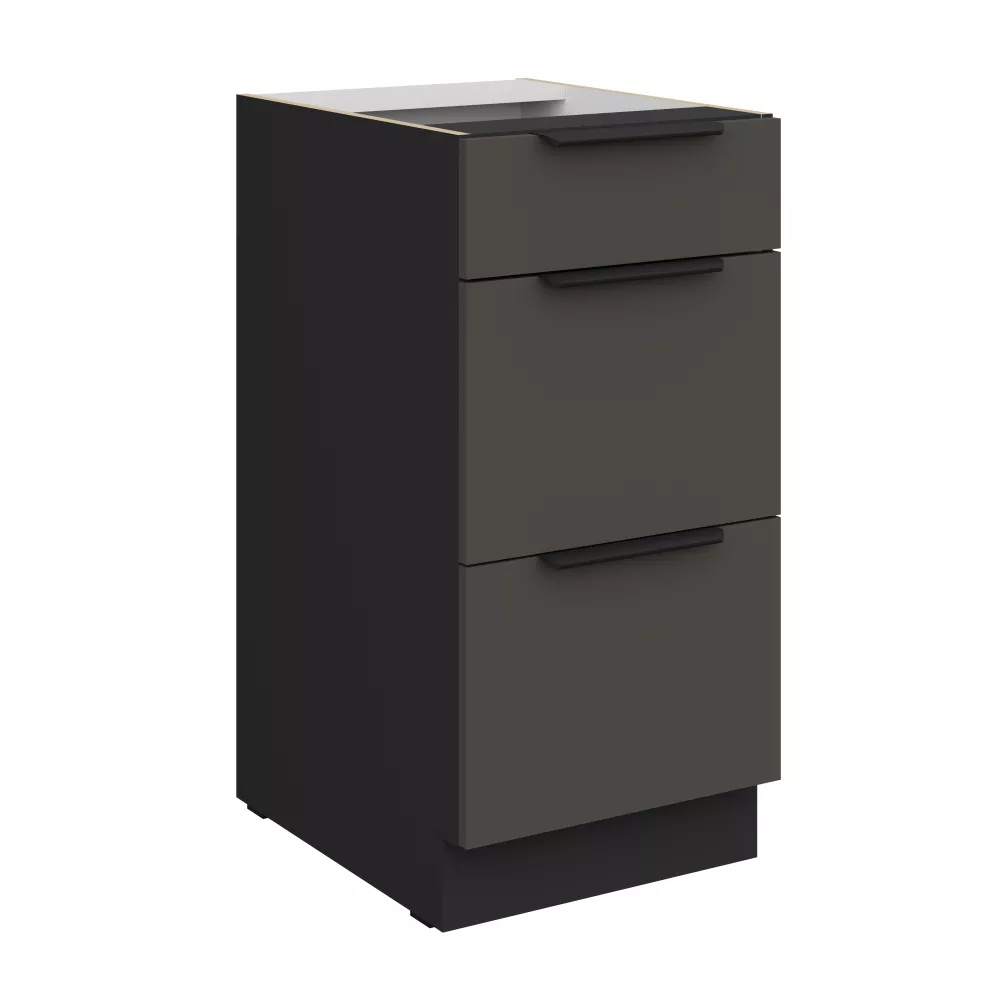 Virtuves skapis Aria Graphite 40 D 3S BB