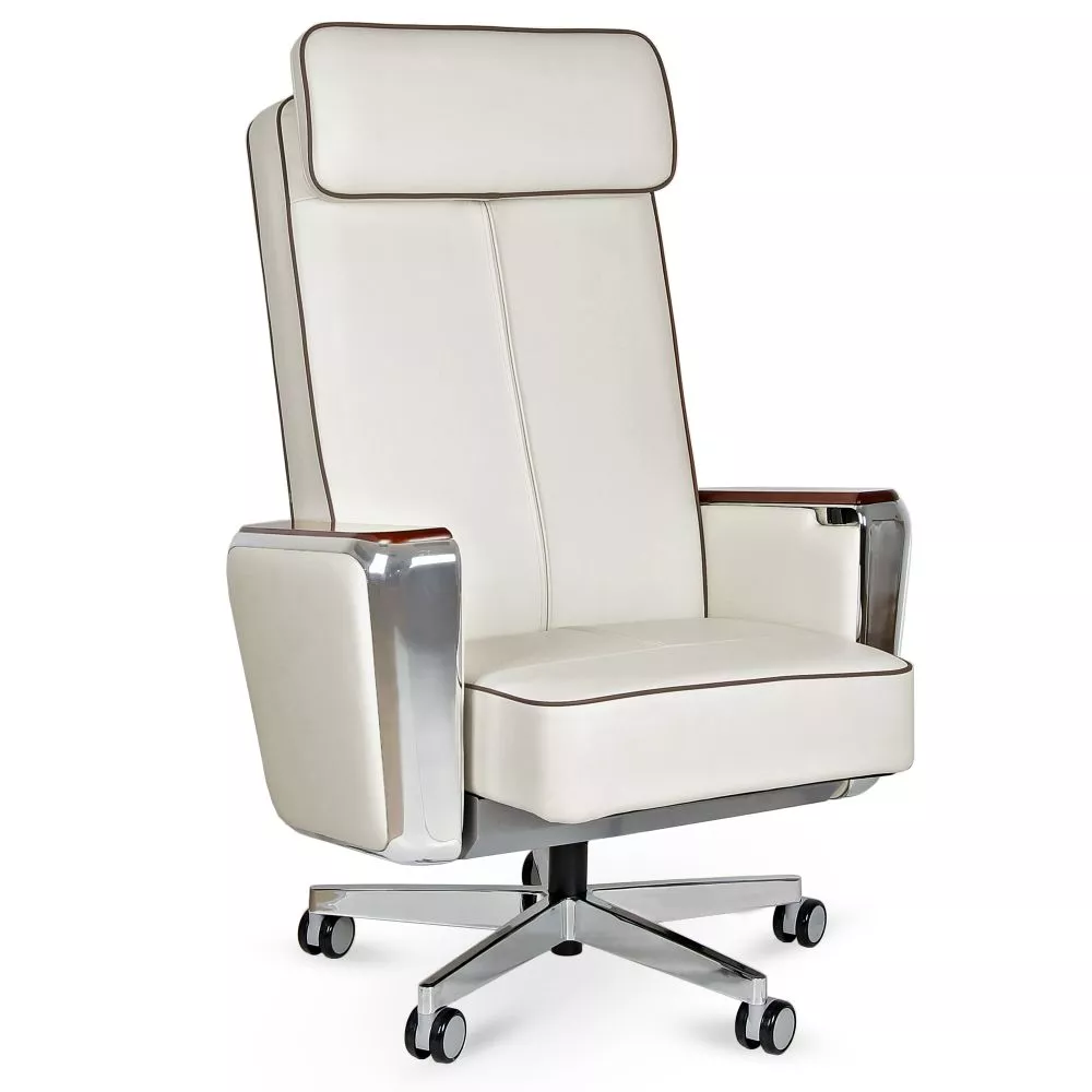 Datorkrēsls Regent Sēdvietas platums: 53 cm, · Balts · 81 × 79 × 126 cm