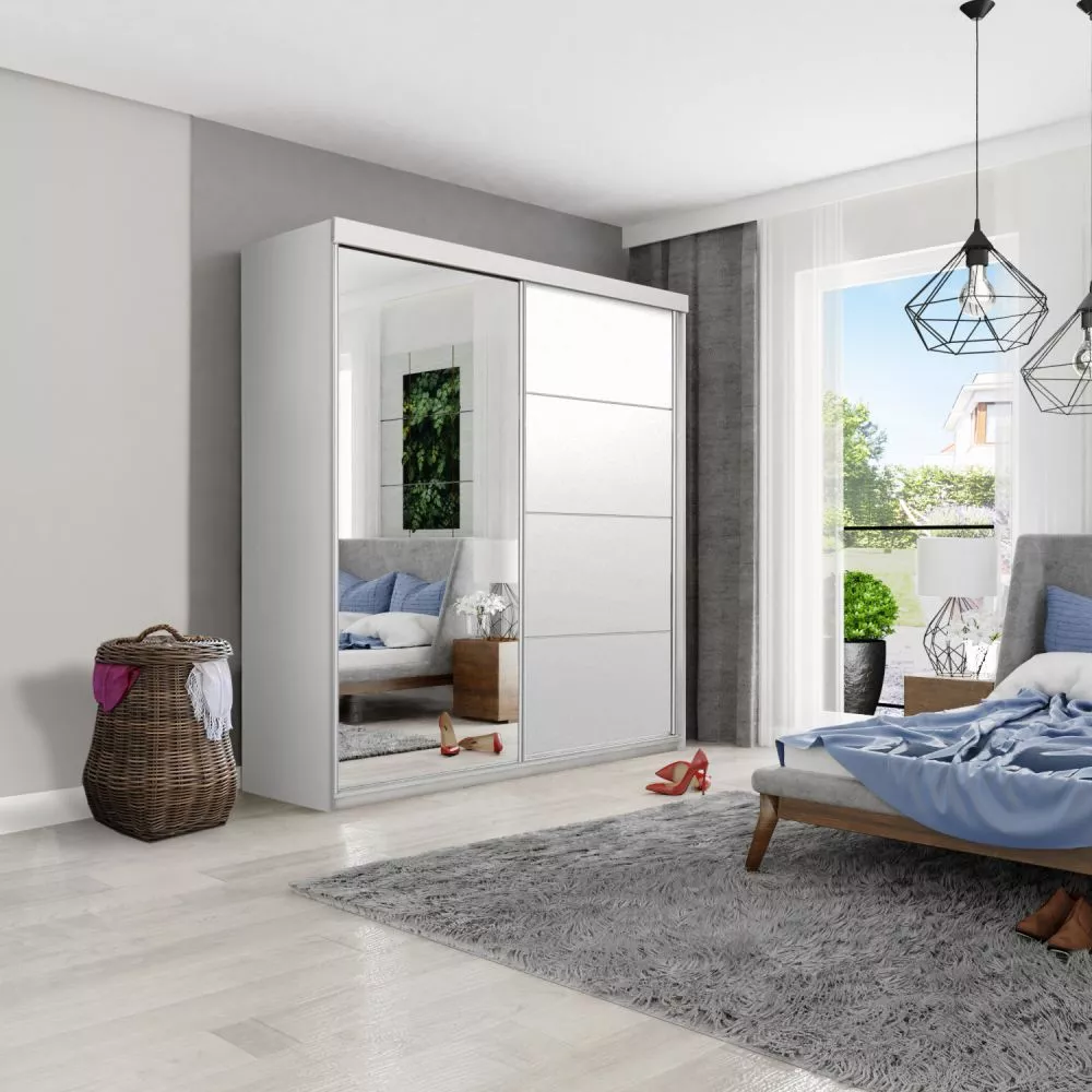 Skapis Top 23+ ar LED · Balts · 150 × 62 × 200 cm
