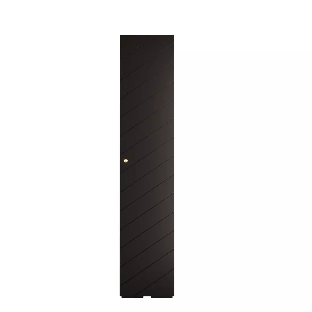 Skapis Manhattan Ryfel 4 · Melna · 50 × 47 × 236.7 cm