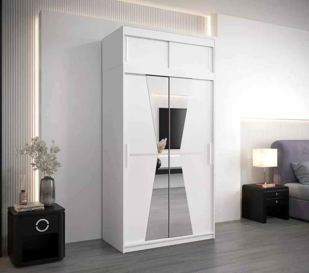 Skapis Maroko Premium · Balts · 120 × 62 × 240 cm