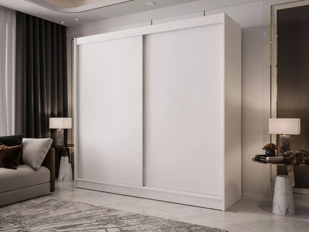 Skapis Boston 10 · Balts · 200 × 58 × 215 cm