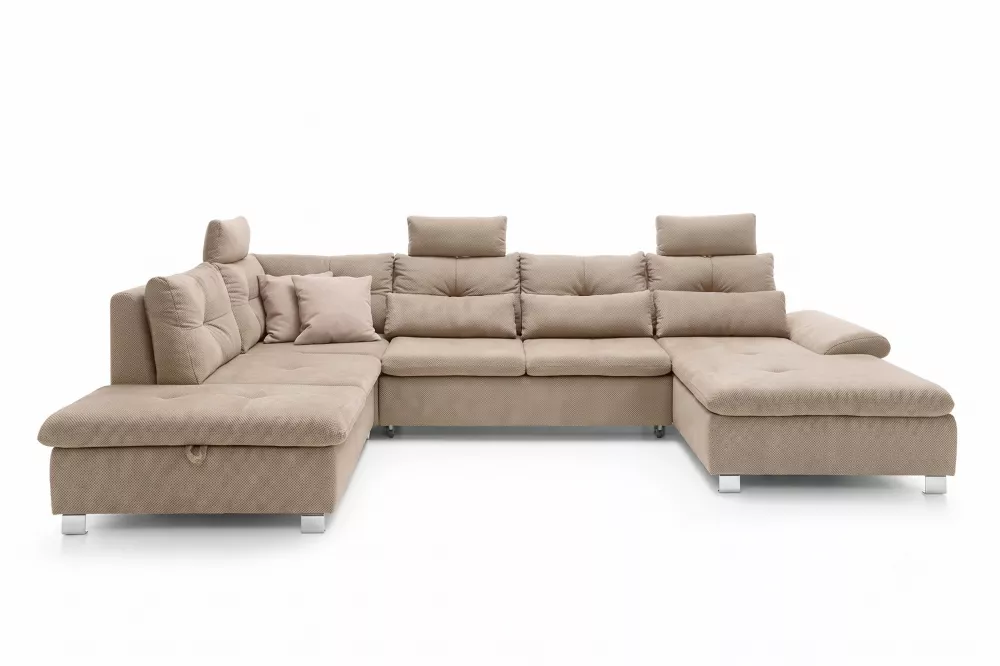 Dīvāns Madeira 3 Standard · Rozā · 235 × 350 × 88 cm