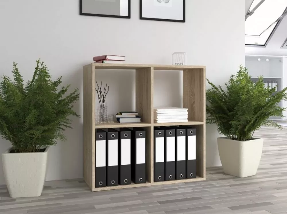 Plaukts Malax 2x2 · Ozols sonoma · 74 × 75 × 30 cm