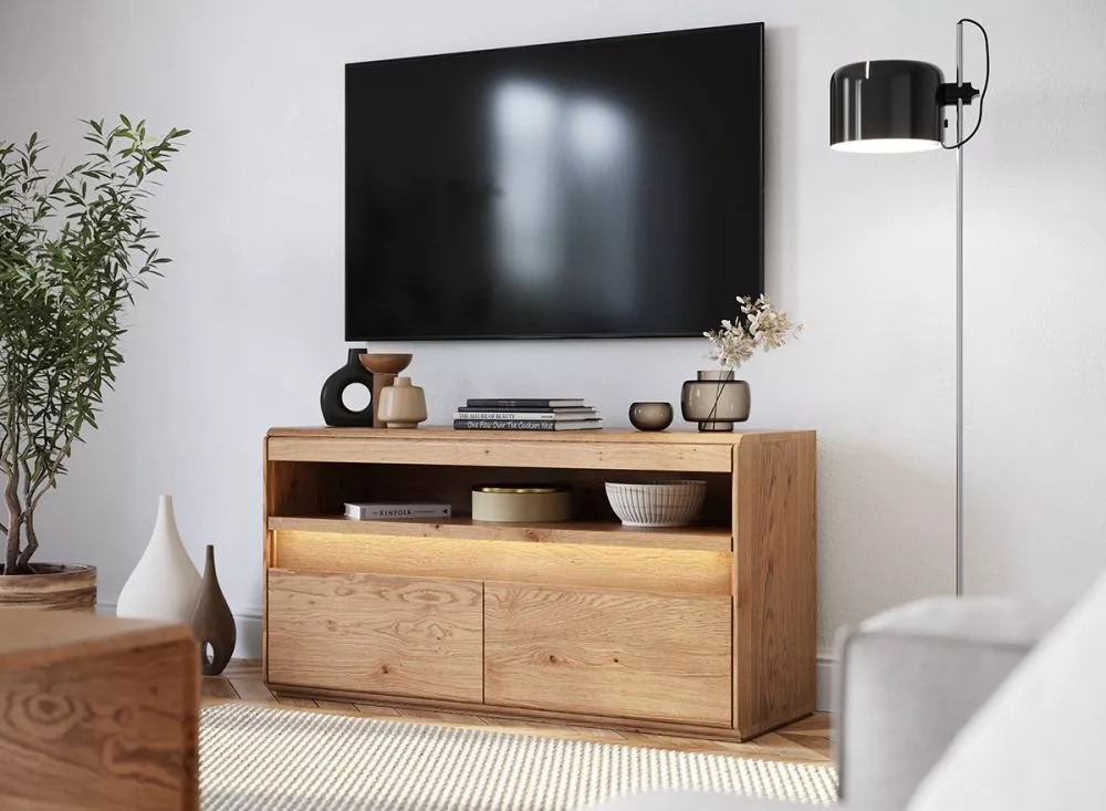 TV tumba Divisione 08 ar LED · Ozols · 123 × 43.5 × 63 cm