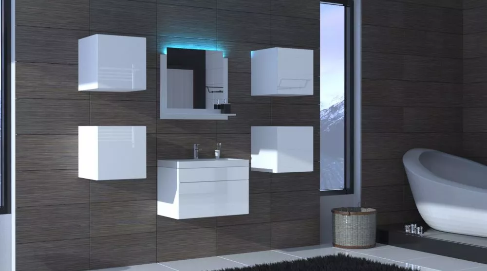 Vannas istabas komplekts Alius 20 ar LED · Balts · 42 cm