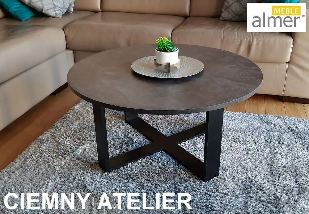 Žurnālgalds K4 Loft · Tumšais betons · 42 cm