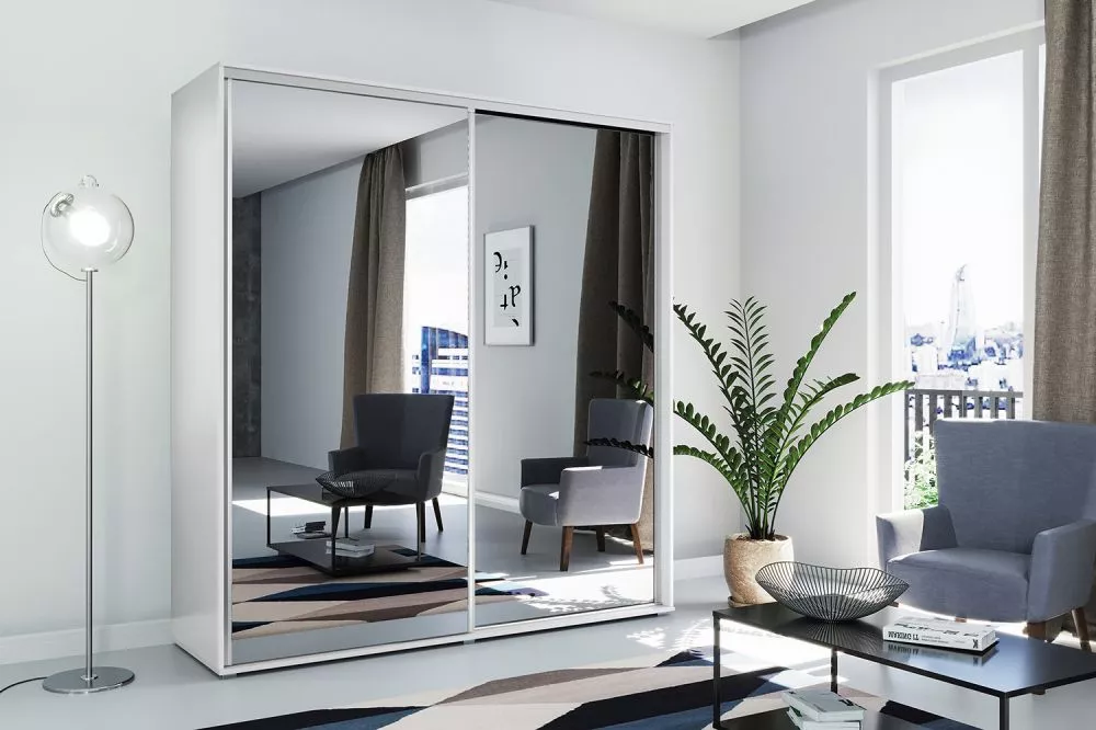 Skapis Modern A1 · Balts · 125 × 62 × 215 cm