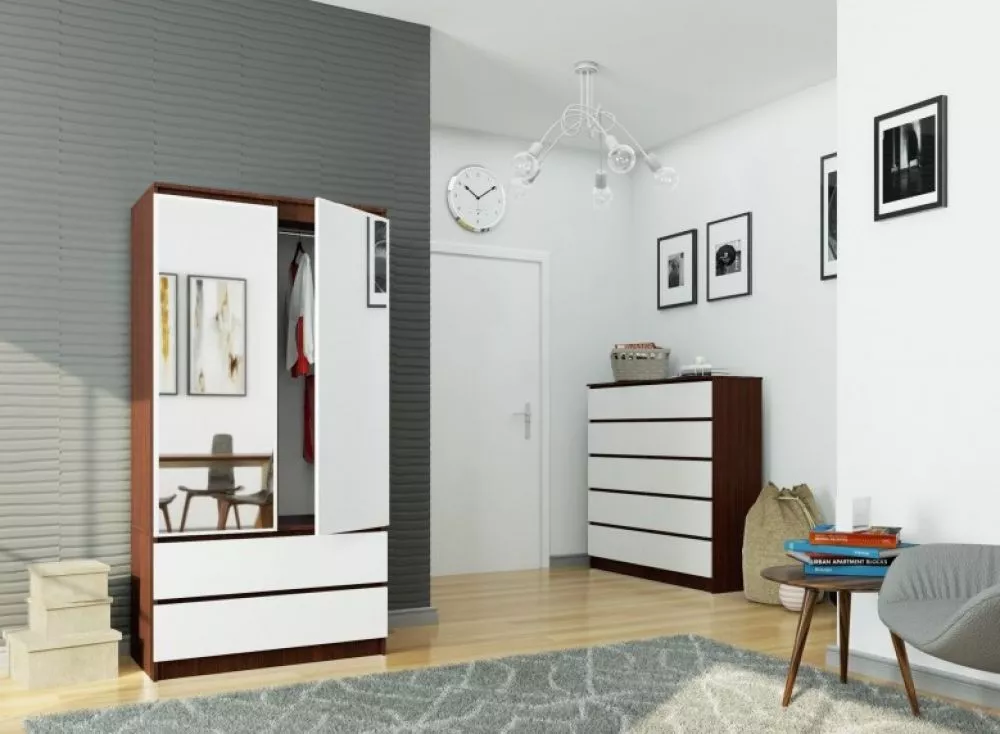 Skapis S902D2SZ Mirror · 90 × 51 × 180 cm